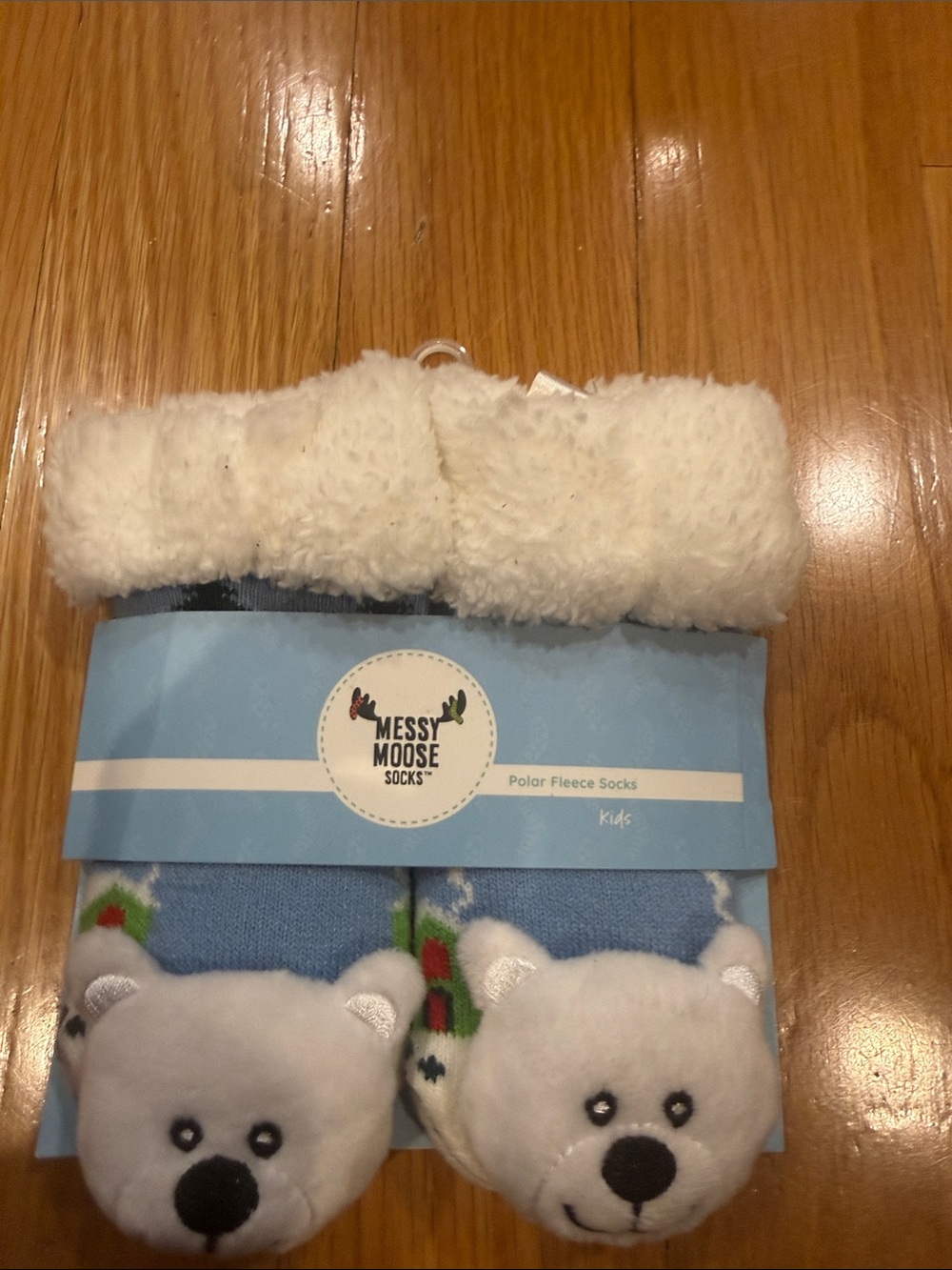 Messy moose polor fleece  socks size 6 to 48 months .